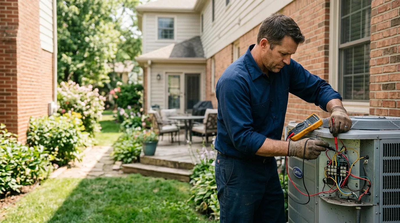 HVAC technician working near Kingston, RI